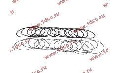 Кольцо уплотнительное гильзы цилиндра (комплект 12 тонких и 12 толстых) двигатель TD226B6G фото Санкт-Петербург